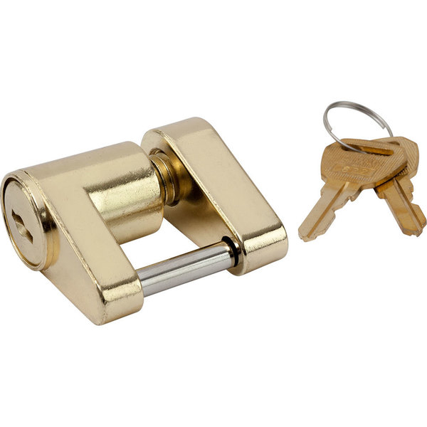 Sea-Dog Brass Plated Coupler Lock - 2 Piece 751030-1